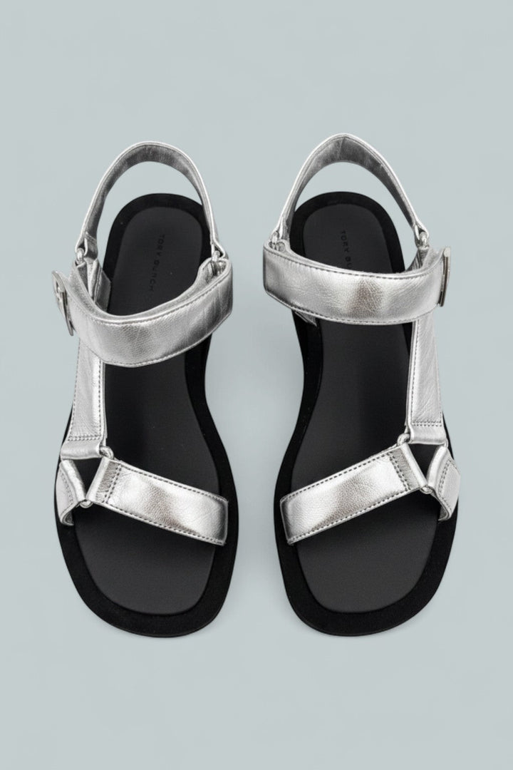 Mellow Platform Sandals - Silver / Perfect Black