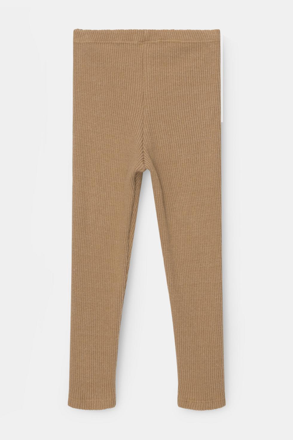 Organic cotton leggings - Camel