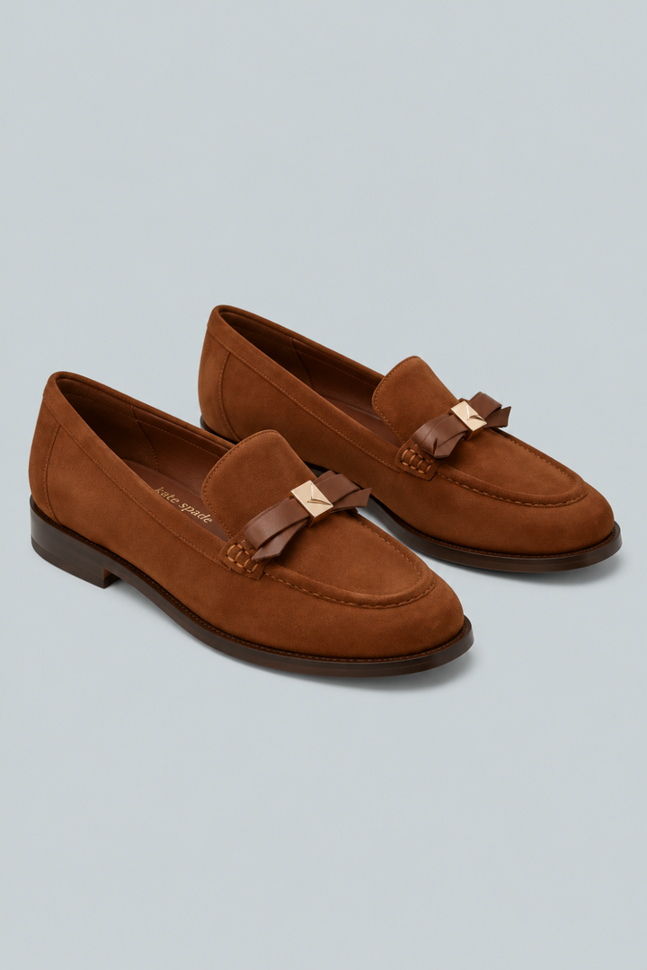 Deco Bow Loafer - Hot Chocolate/Brown - Loafers