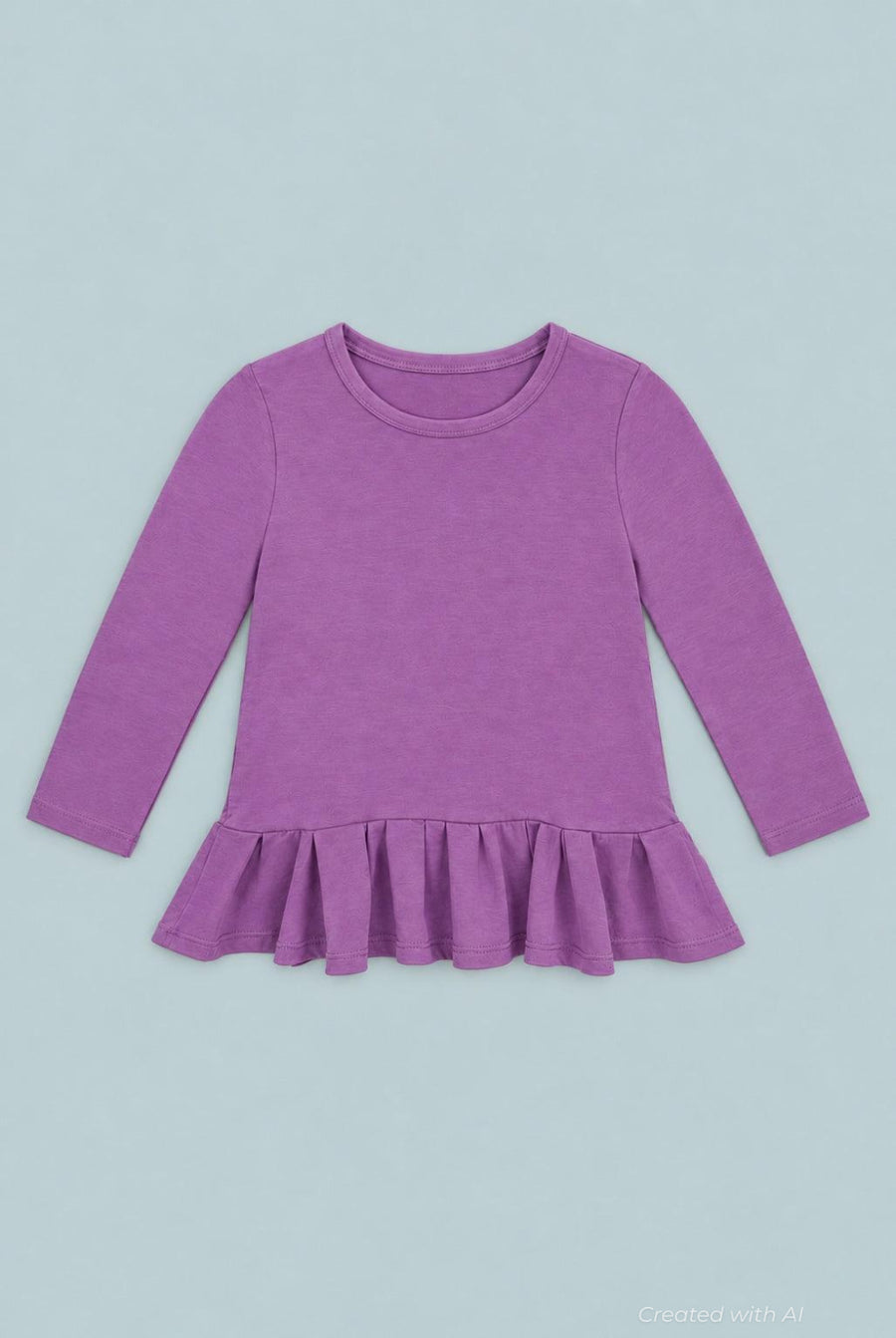 Deep Purple Ruffle Bottom Tee - Grape Jelly - T-shirt
