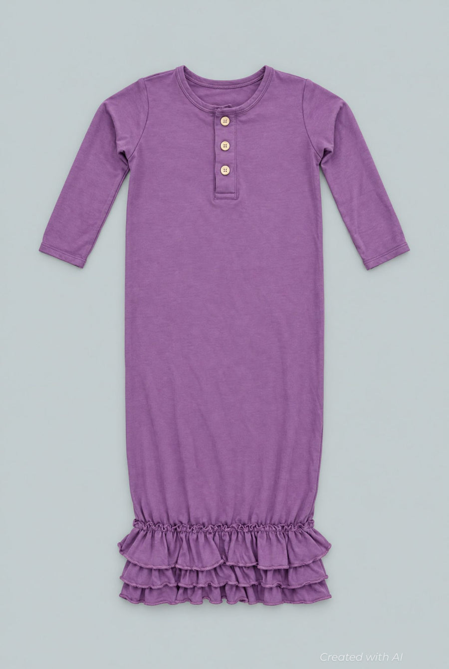 Deep Purple Ruffle Gown - Grape Jelly - OS - Gown