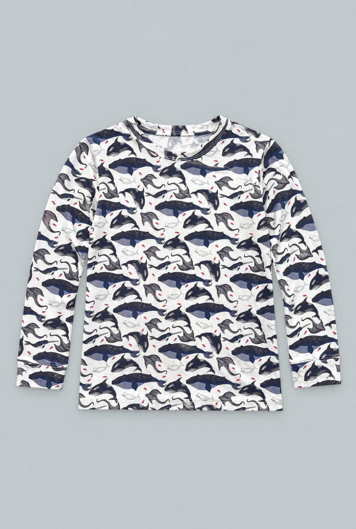 Deep Sea Creatures Whale Big Kid Pajama - A Whale Of A Tale - Pajamas