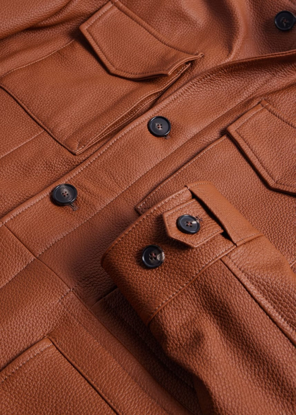 Deerskin Field Jacket - Tan - S (38) - Jacket