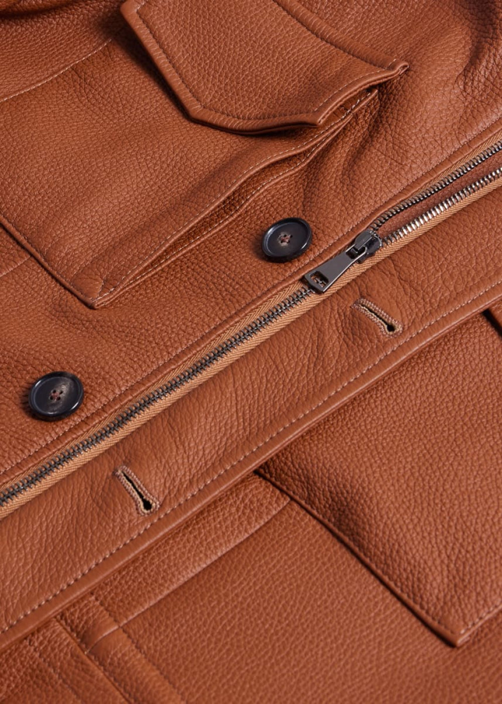 Deerskin Field Jacket - Tan - S (38) - Jacket
