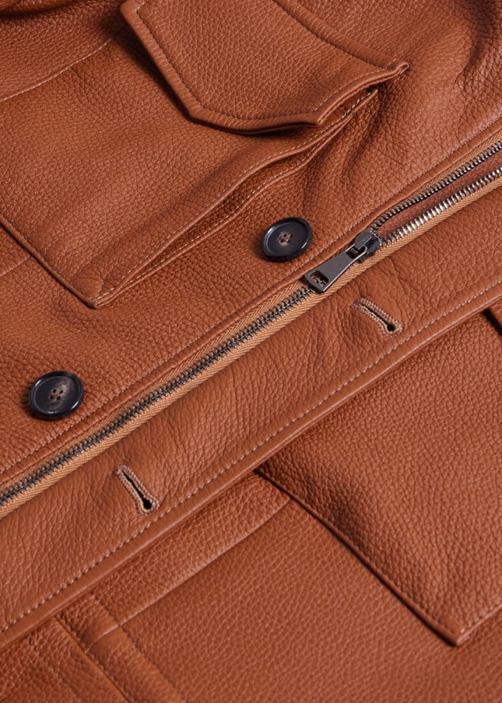 Deerskin Field Jacket - Tan - S (38) - Jacket