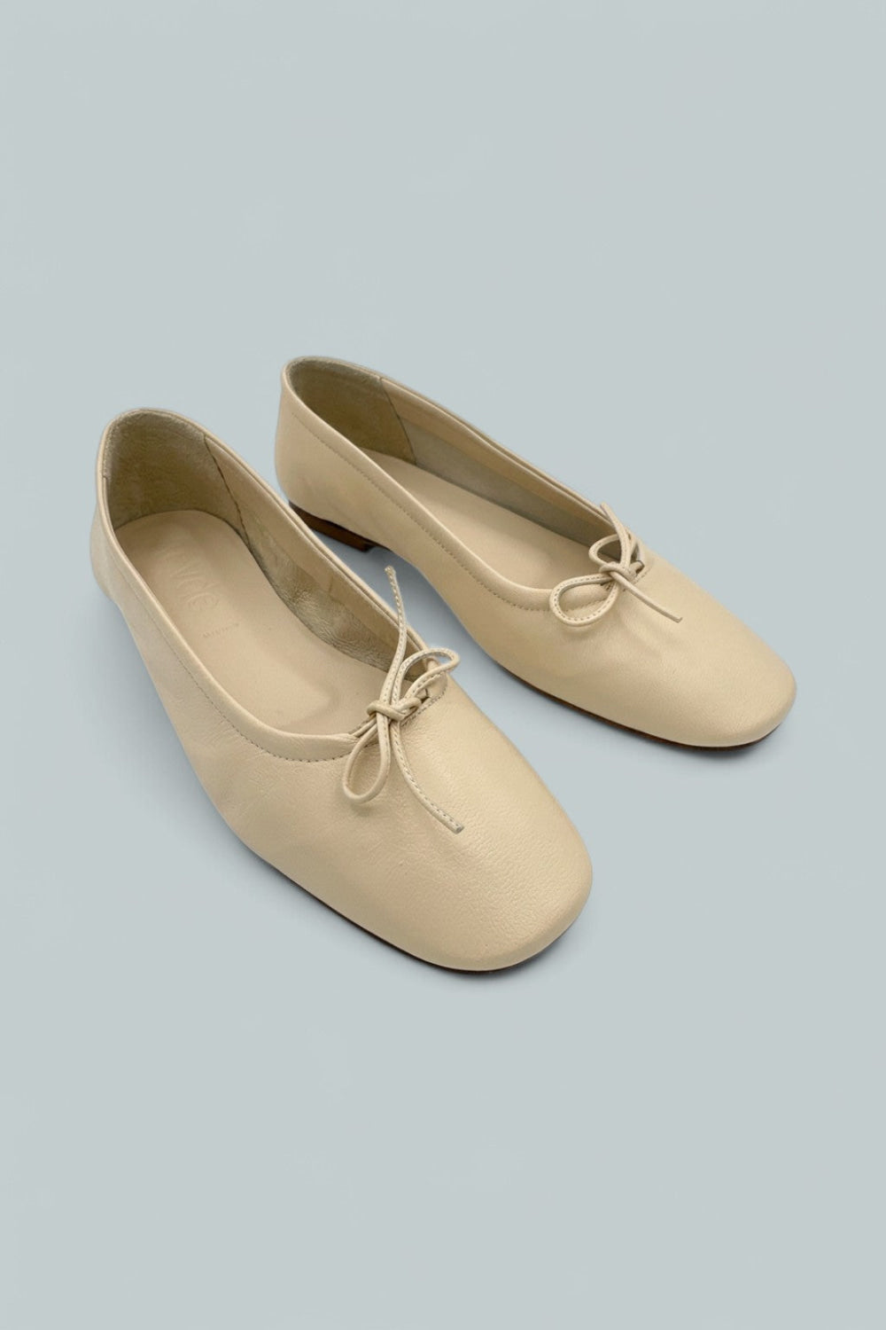 Delfina Bow Ballet Flats - Creamy - EU 38.5 - Flats