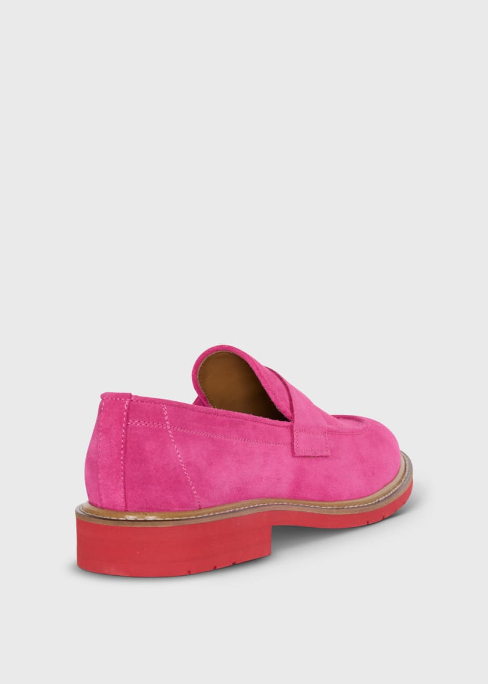 Delfino Nubuck Penny Loafer - Pink - Loafers