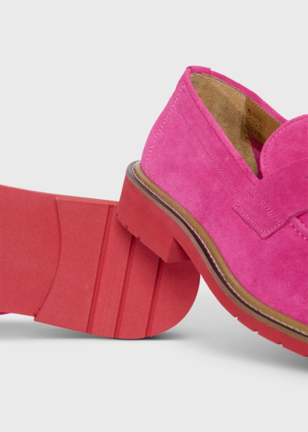 Delfino Nubuck Penny Loafer - Pink - Loafers