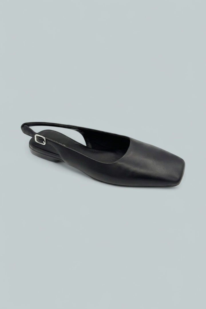 Delia Slingback Flats - Black - EU 37 / US 7 - Pumps
