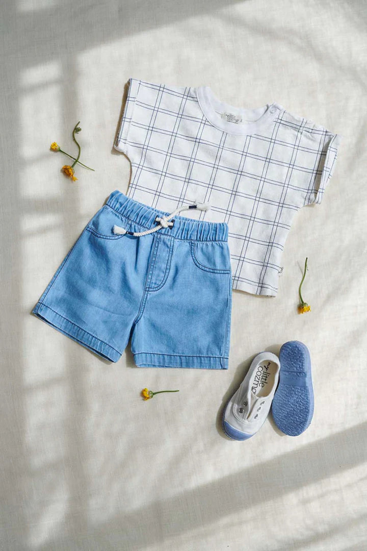 Denim baby bermuda shorts - Denim - 6M - Denim Short