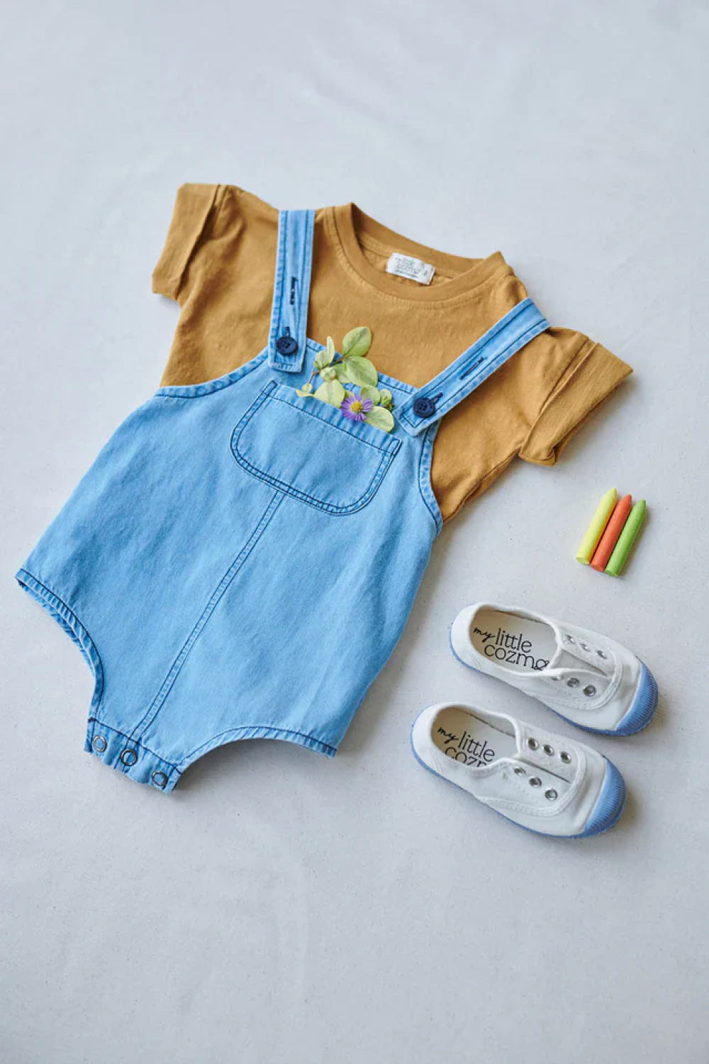 Denim baby overalls - Denim - Overalls