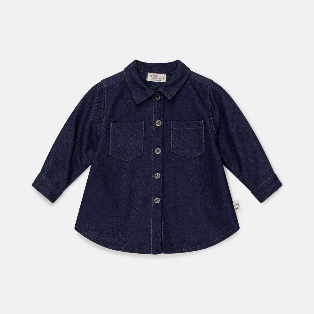 Denim Twill Baby Dress - Unique - 6M - Dresses