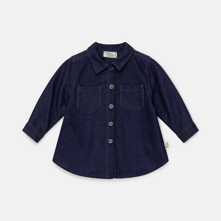 Denim Twill Baby Dress - Unique - 6M - Dresses