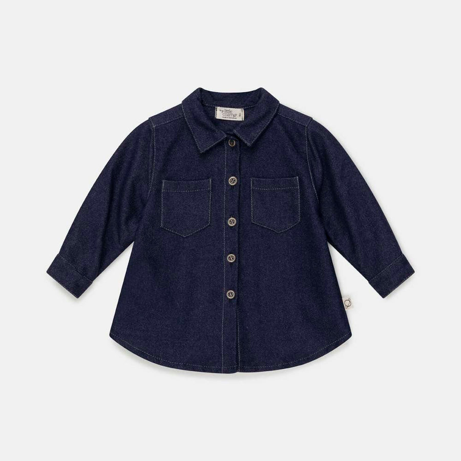 Denim Twill Baby Dress - Unique - 6M - Dresses