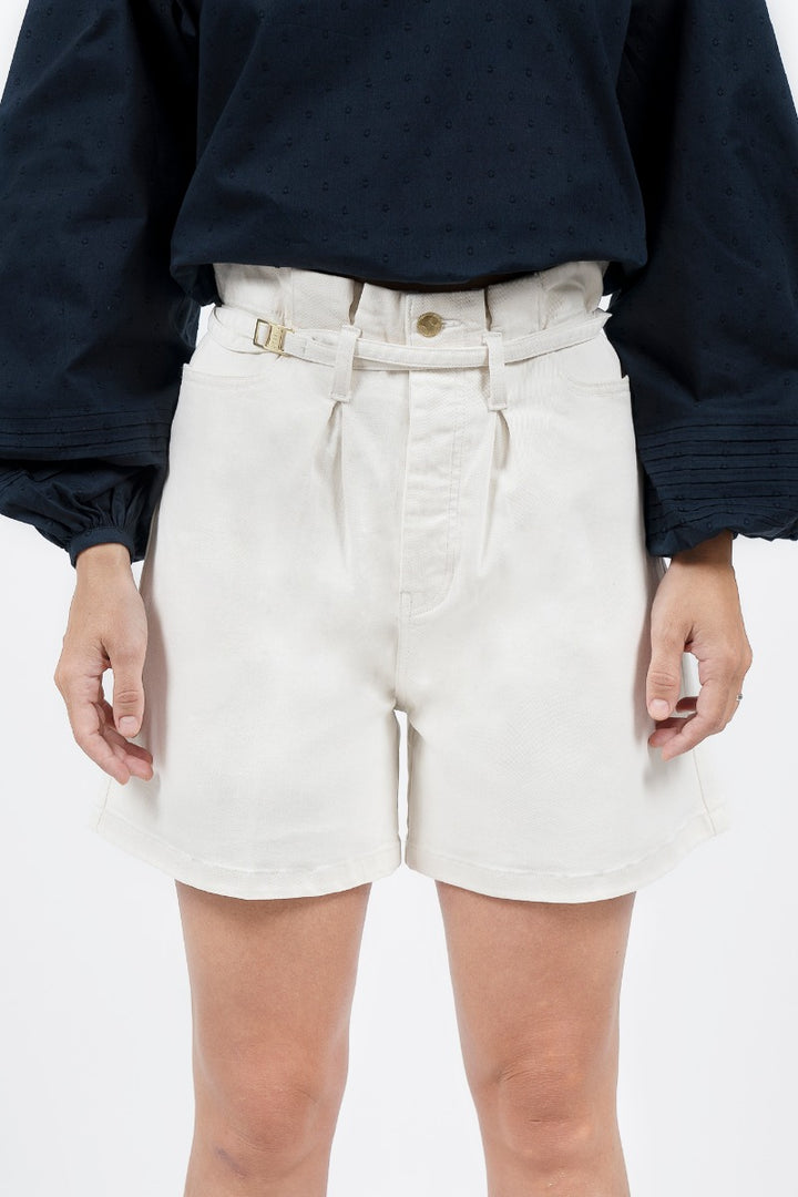 Montana Denim Paperbag Shorts - Alto