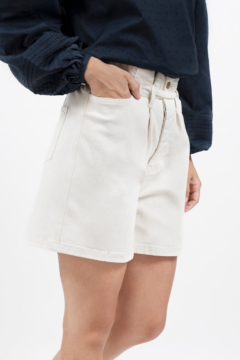 Montana Denim Paperbag Shorts - Alto