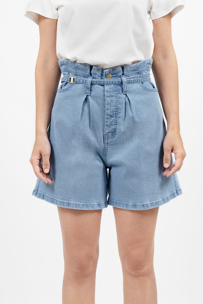 Montana Denim Paperbag Shorts - Sky Shorts 1 People 