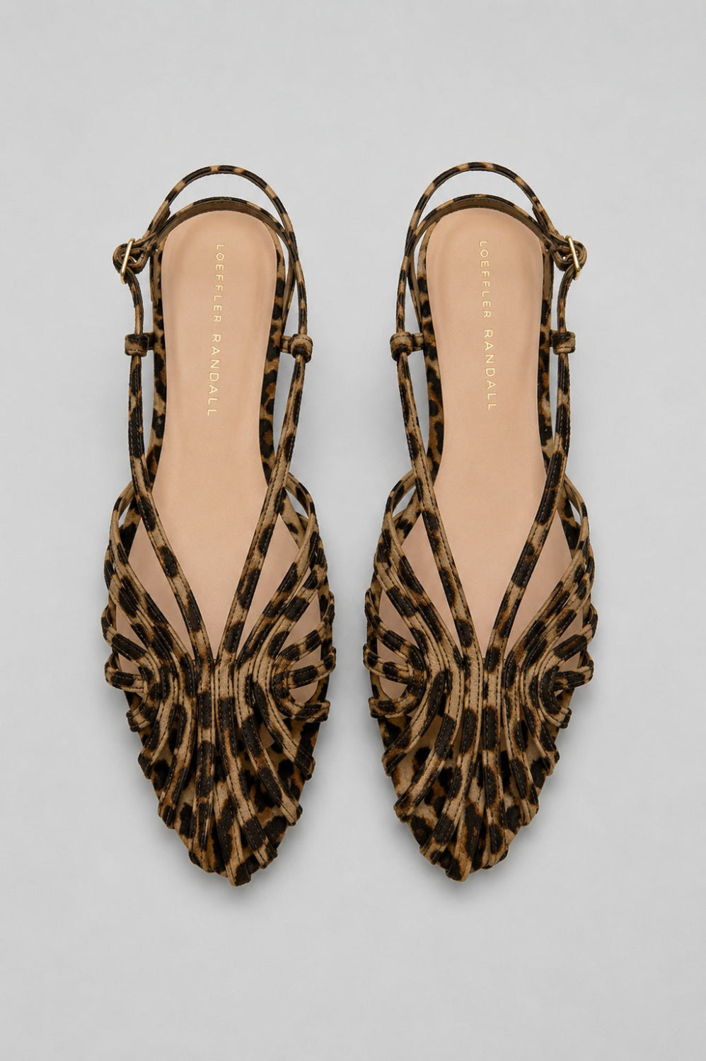 Devon Lattice Slingback Sandals - Leopard - 7.5 - Pumps