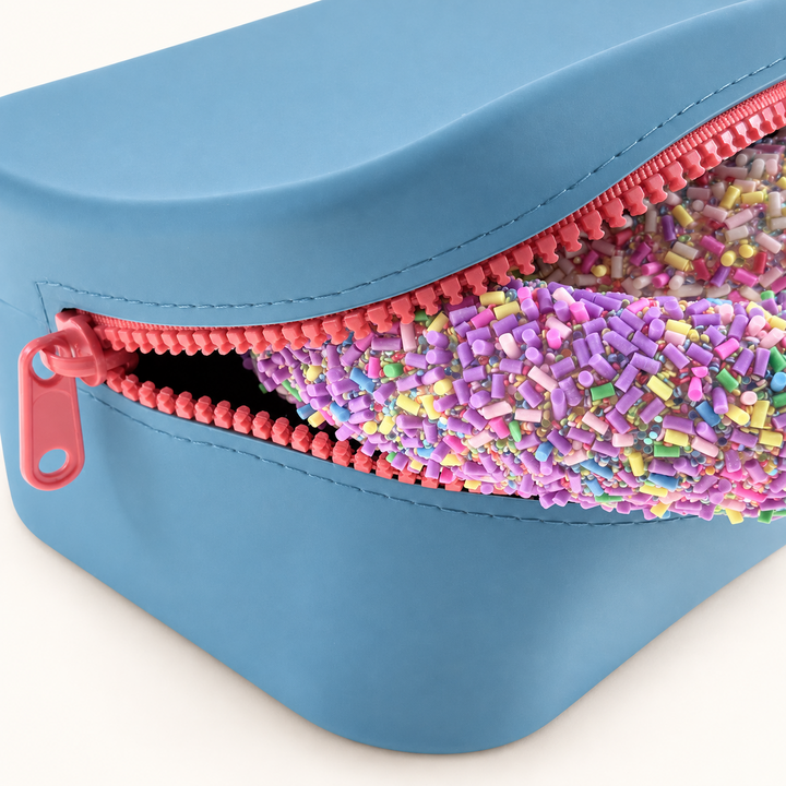 Color Pop Silicone Zip Pouch