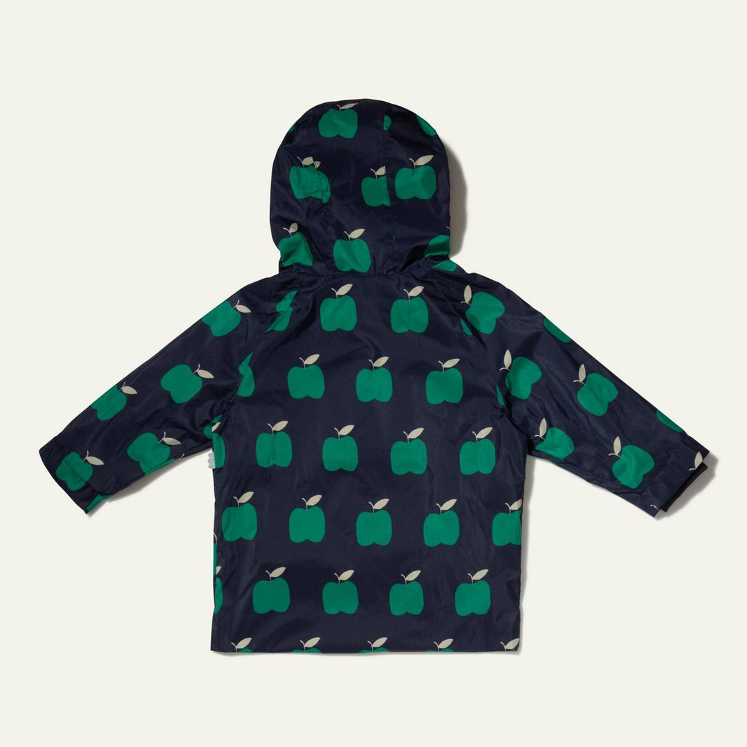 Recycled Fabric Apple Baby Raincoat - Blue Ribbon Apple