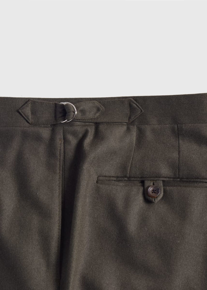 Irish Linen Harley Dress Trousers - Olive