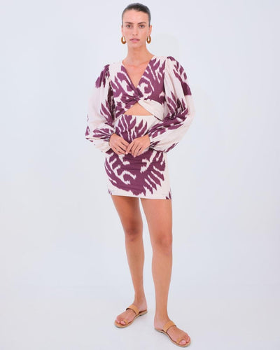 Diana Cut-Out Dress - Leaf - Dresses