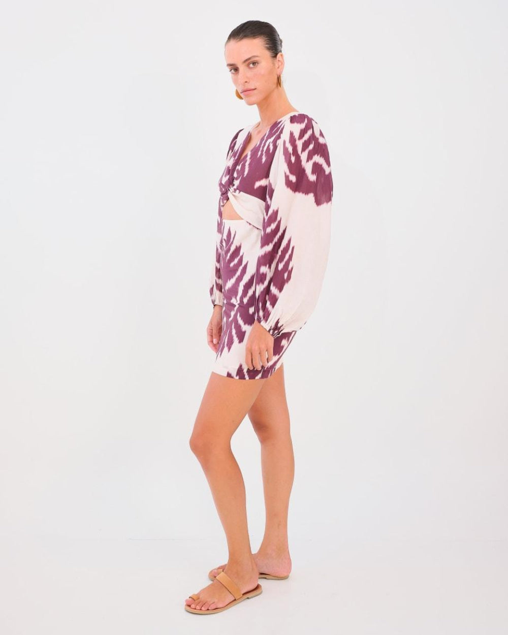 Diana Cut-Out Dress - Leaf - Dresses