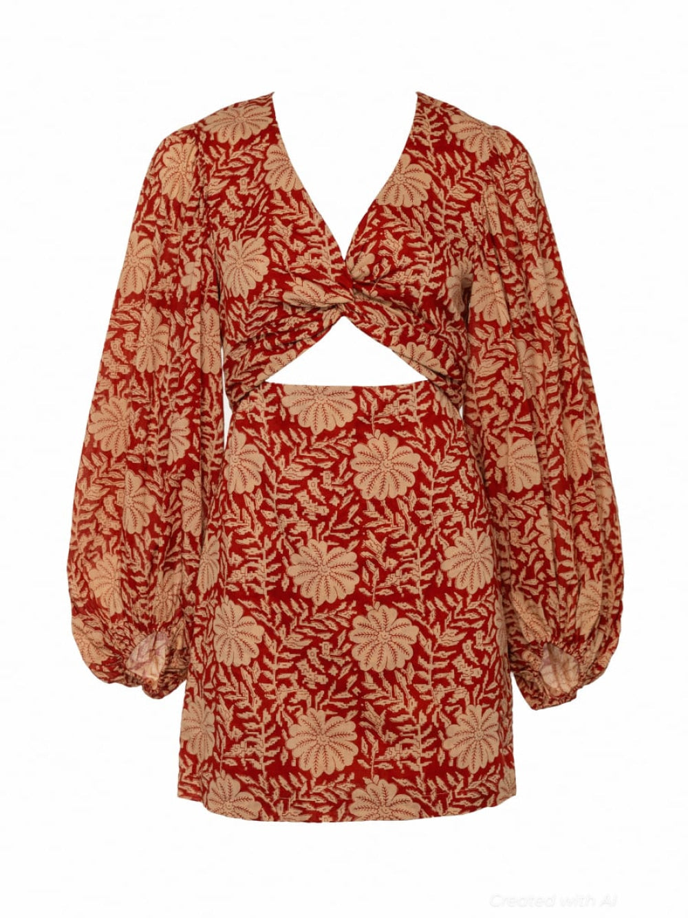 Diana Cut-Out Dress - Siena Flower - Dresses