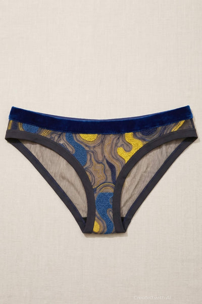 Differences = Value Brazilian Briefs - Navy & Amber - FINAL SALE - XXL - Underwear