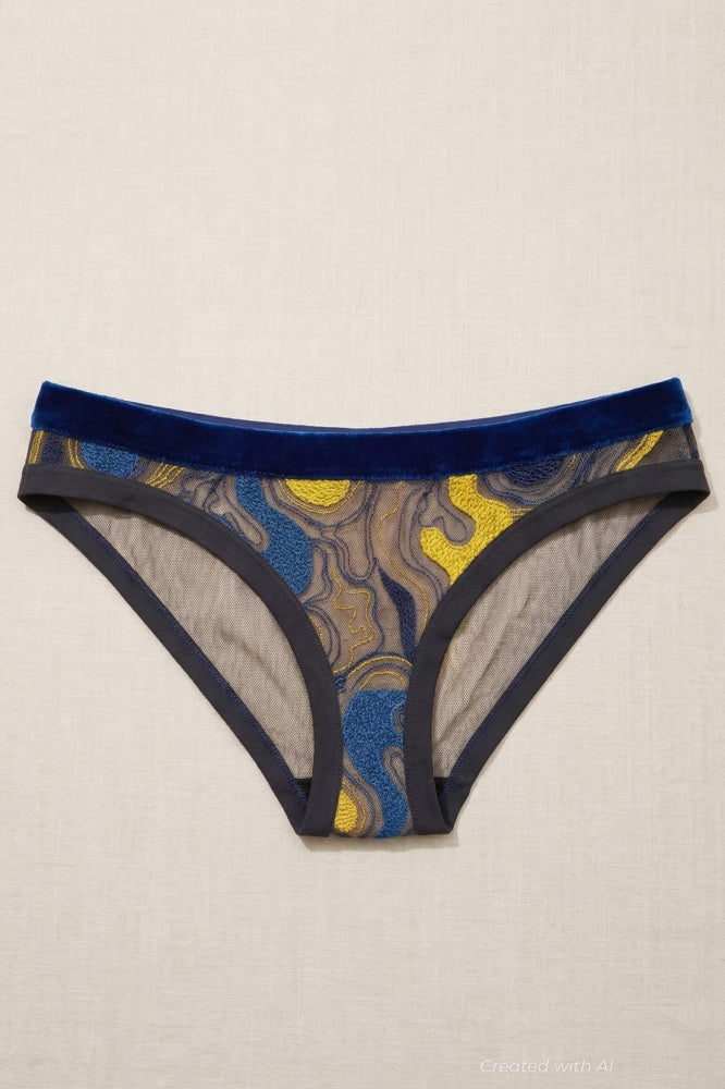 Differences = Value Brazilian Briefs - Navy & Amber - FINAL SALE - XXL - Underwear