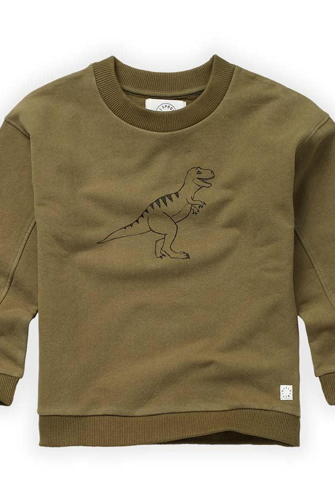 Dino Sweatshirt - Khaki - Sweatshirt