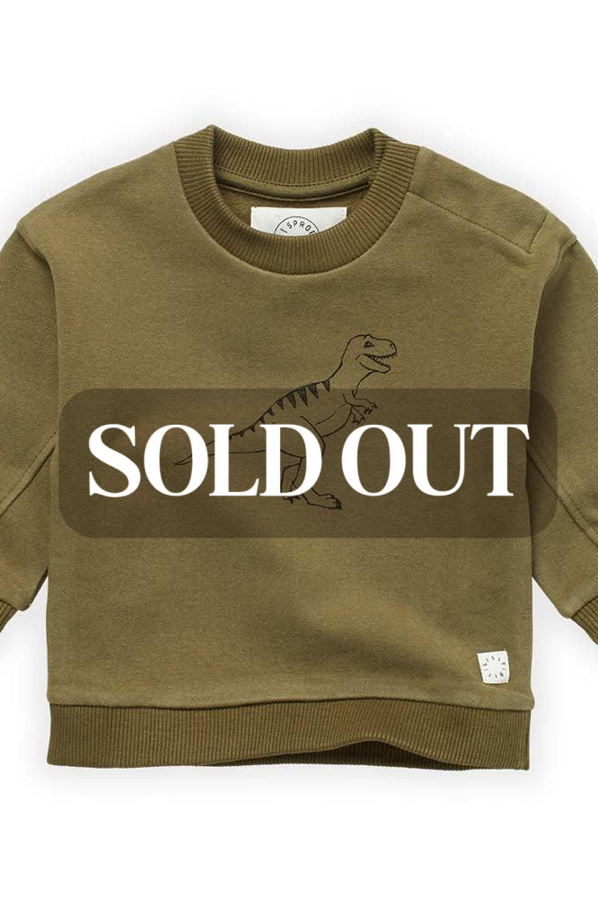 Dino Sweatshirt - Khaki - Sweatshirt