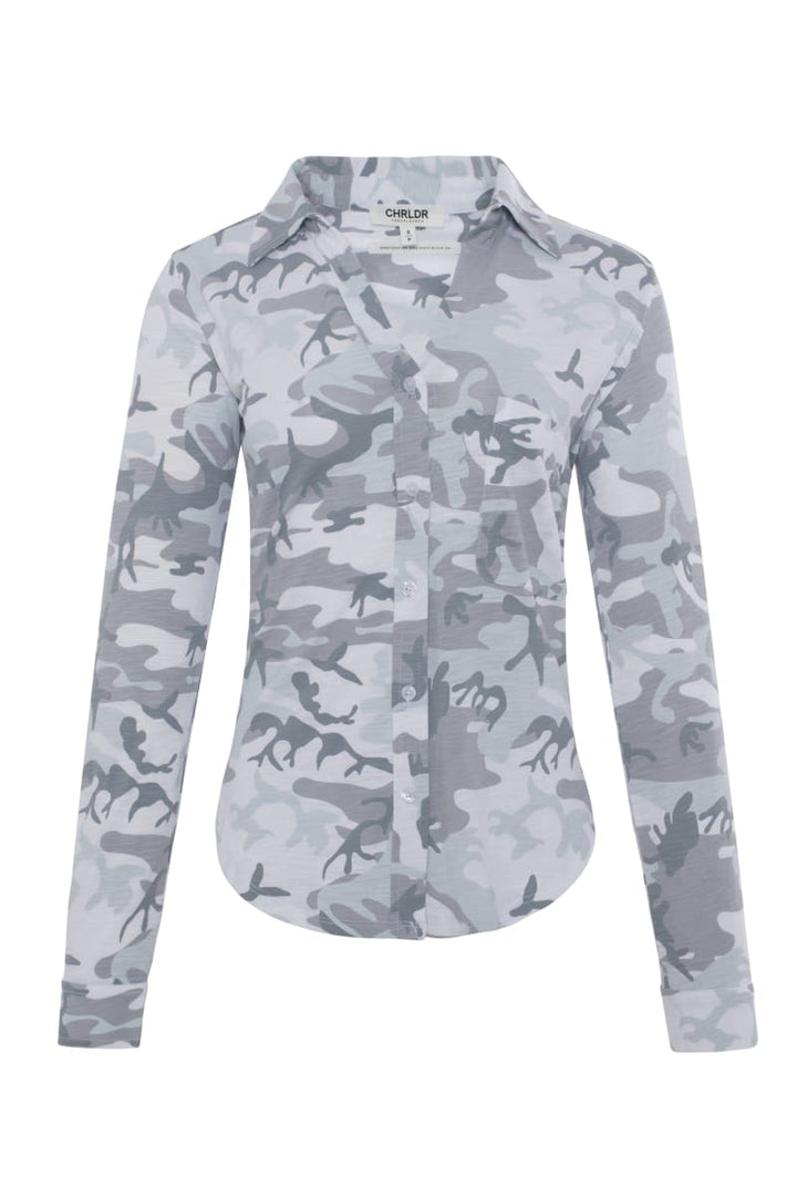 Camo Amrat Jersey Blouse - Grey Camo