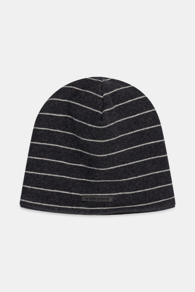 Organic stripes beanie - Dark grey