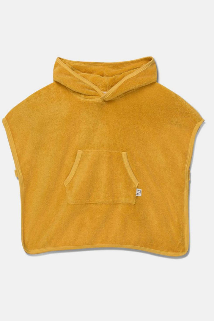 Hooded baby poncho towel - Yellow swim