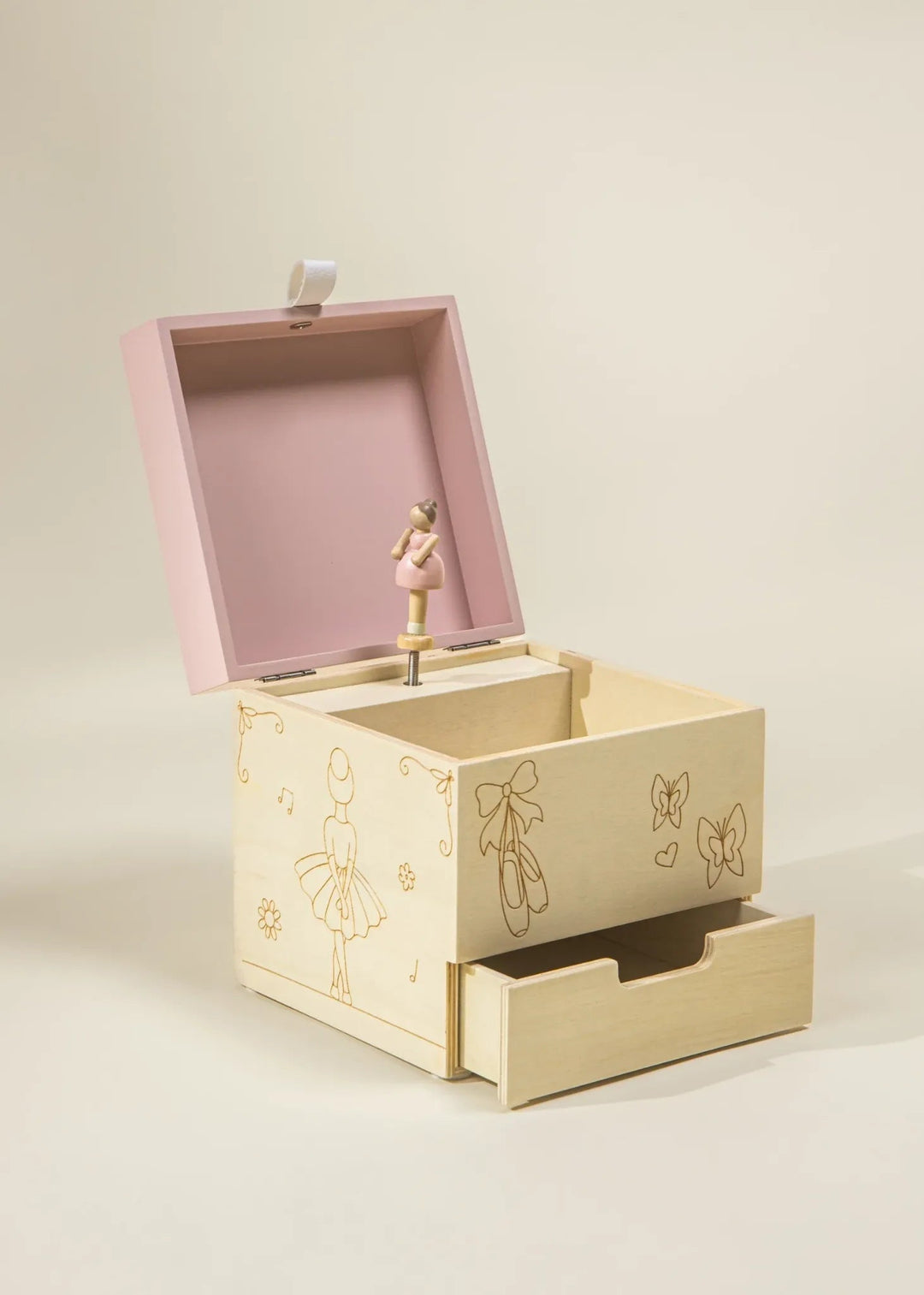 Wooden Musical Souvenir Box - Ballerina