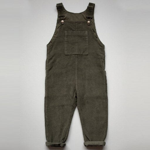 The Wild and Free Dungaree - Olive One Pieces The Simple Folk 