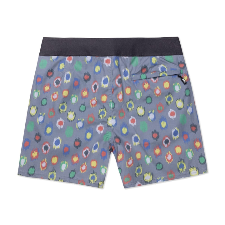 Abstract Polka Classic Trunks - Grey Multi