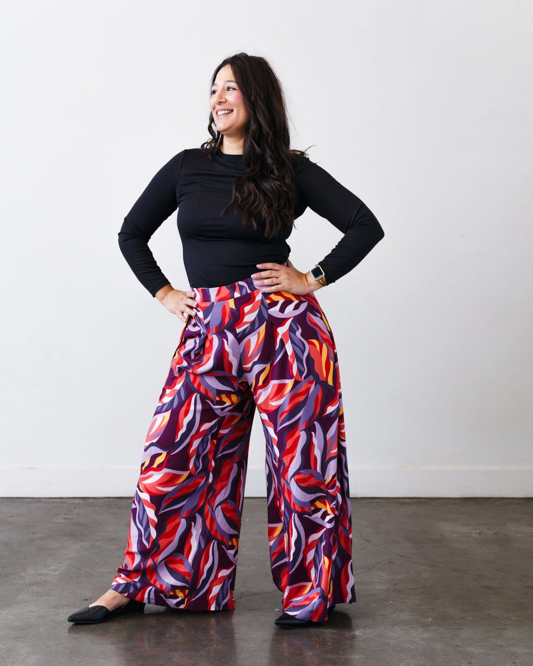 The Printed Sarah Pant - Jewel-motif