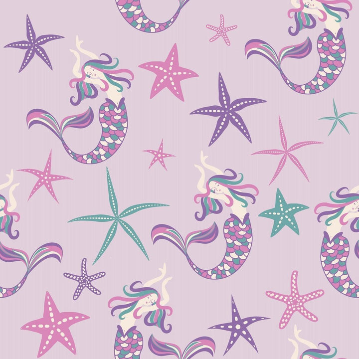 Ruffle Footie - Mermaid Purple