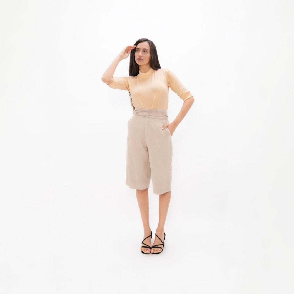 Doha High Neck - Desert Mist - Mockneck