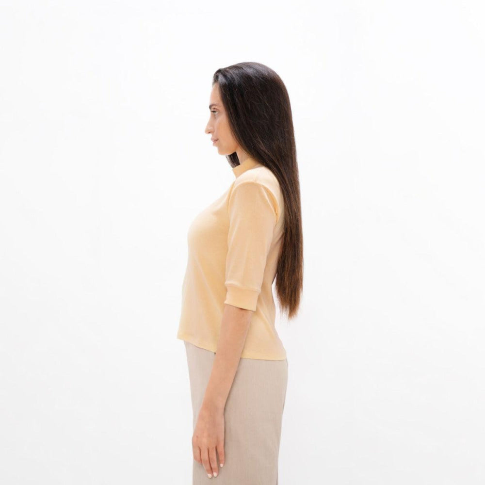 Doha High Neck - Desert Mist - Mockneck