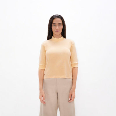 Doha High Neck - Desert Mist - Mockneck