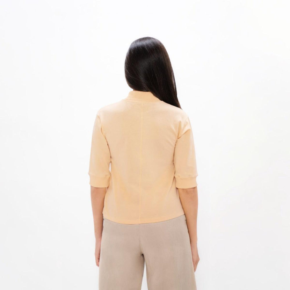 Doha High Neck - Desert Mist - Mockneck