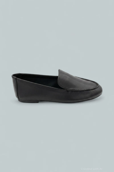 Dolli Glove Leather Loafers - True Black - 6 - Loafers