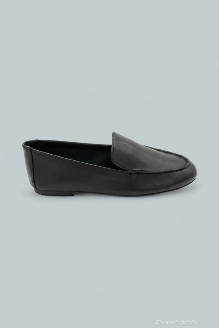 Dolli Glove Leather Loafers - True Black - 6 - Loafers