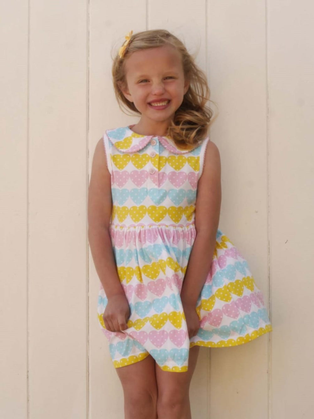 Dottie Heart Jersey Dress - 3m - dresses - baby