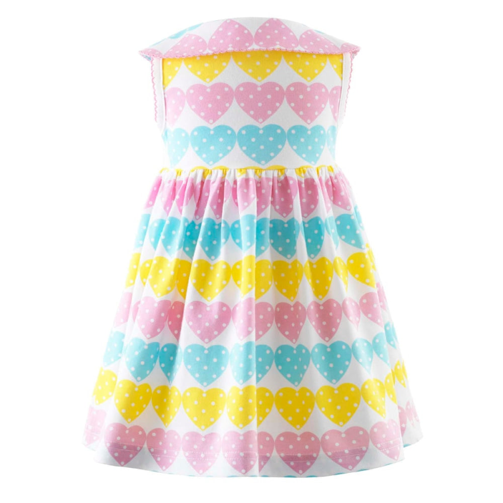 Dottie Heart Jersey Dress - 3m - dresses - baby