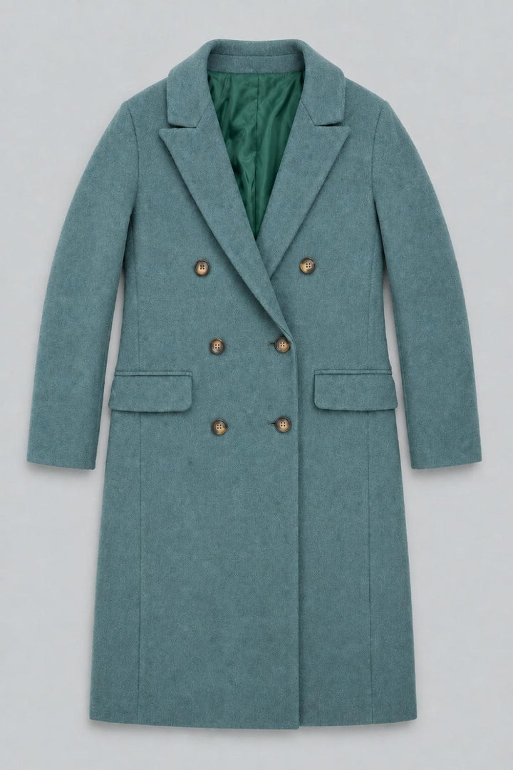 Double Breasted Coat - Agave Green - Coat