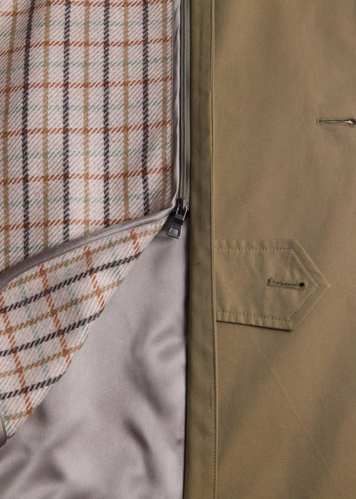 Double Breasted Raincoat - Olive - XXL (46) - Raincoat